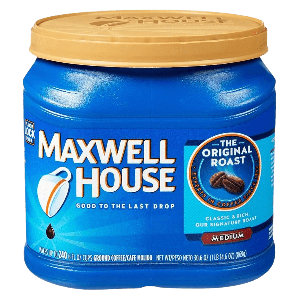 Maxwell House Coffee, 30.6 oz Container, Each