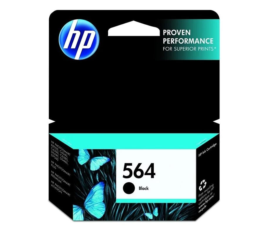 HP 564 Black Original Ink Cartridge, CB316WN