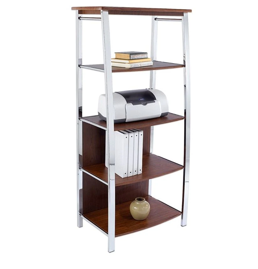 Bookcase Chrome Mezza Cherry, 4-Shelf, 60 x 26.5 x 17.5 in