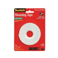 Scotch Permanent Heavy-Duty Mounting Tape, 1" x 125", Each