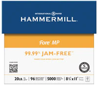Fore Multipurpose Paper, 8.5 x 11 inches, 20 lb, White, 10 Reams/Case