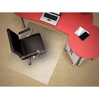 Deflect-O Clear Polycarbonate Chair Mat for Low Pile Carpet, 46" x 60", Each