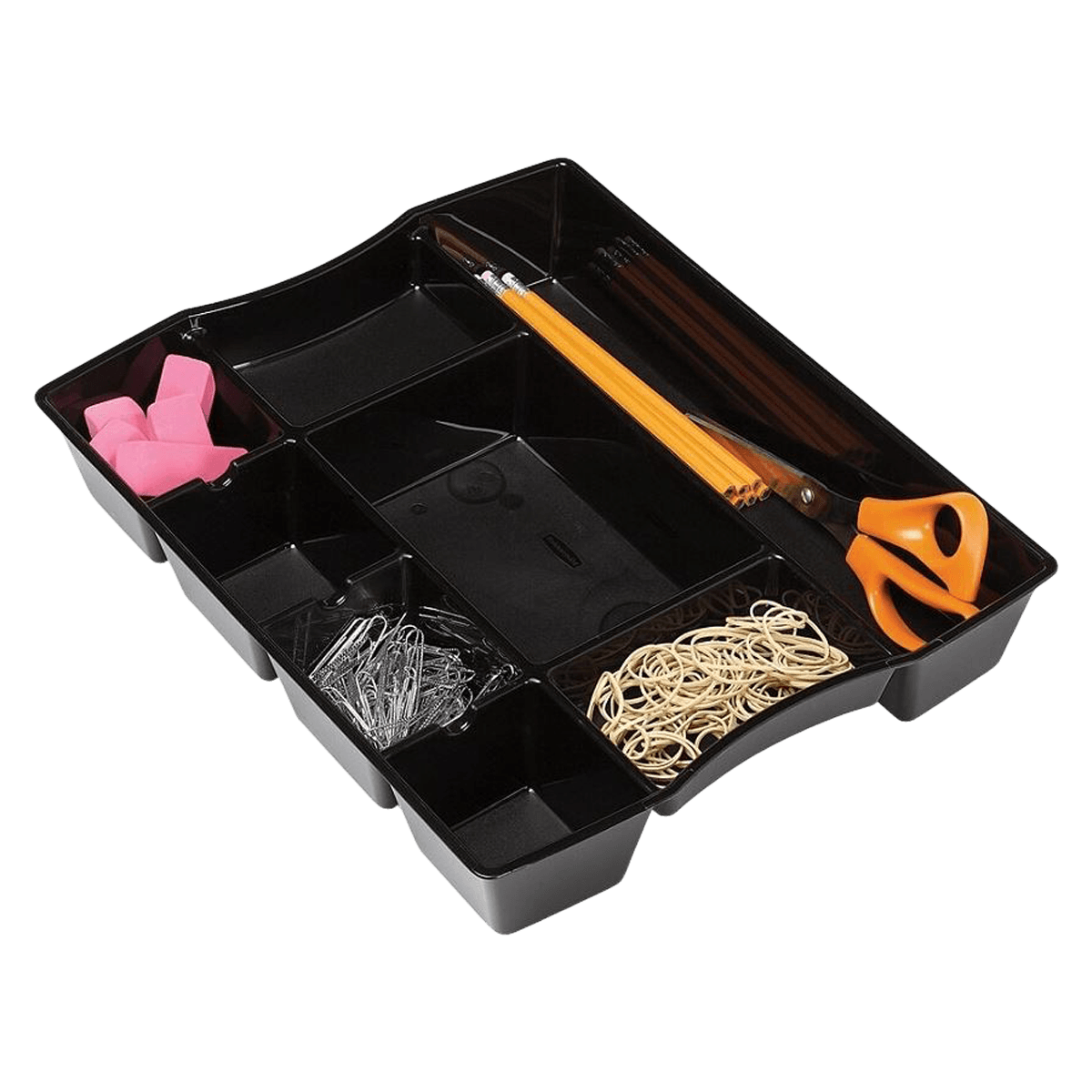 Office Depot Drawer Tray, 9-Compartment, Black, 2.5" x 11 15/16" x 14 15/16"