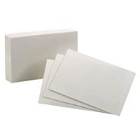 Oxford Blank Index Cards, 4" x 6", White, 100 per Pack