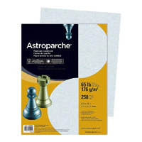 Wausau Papers Astroparch Specialty Cover Stock, 65 lb, 8.5 x 11 in, Blue, 250 Sheets/Pack