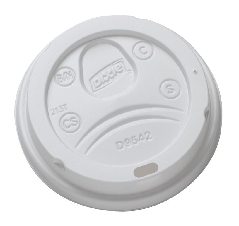 Dixie Dome Lids for 12-16 oz Cups, White, 500/Case