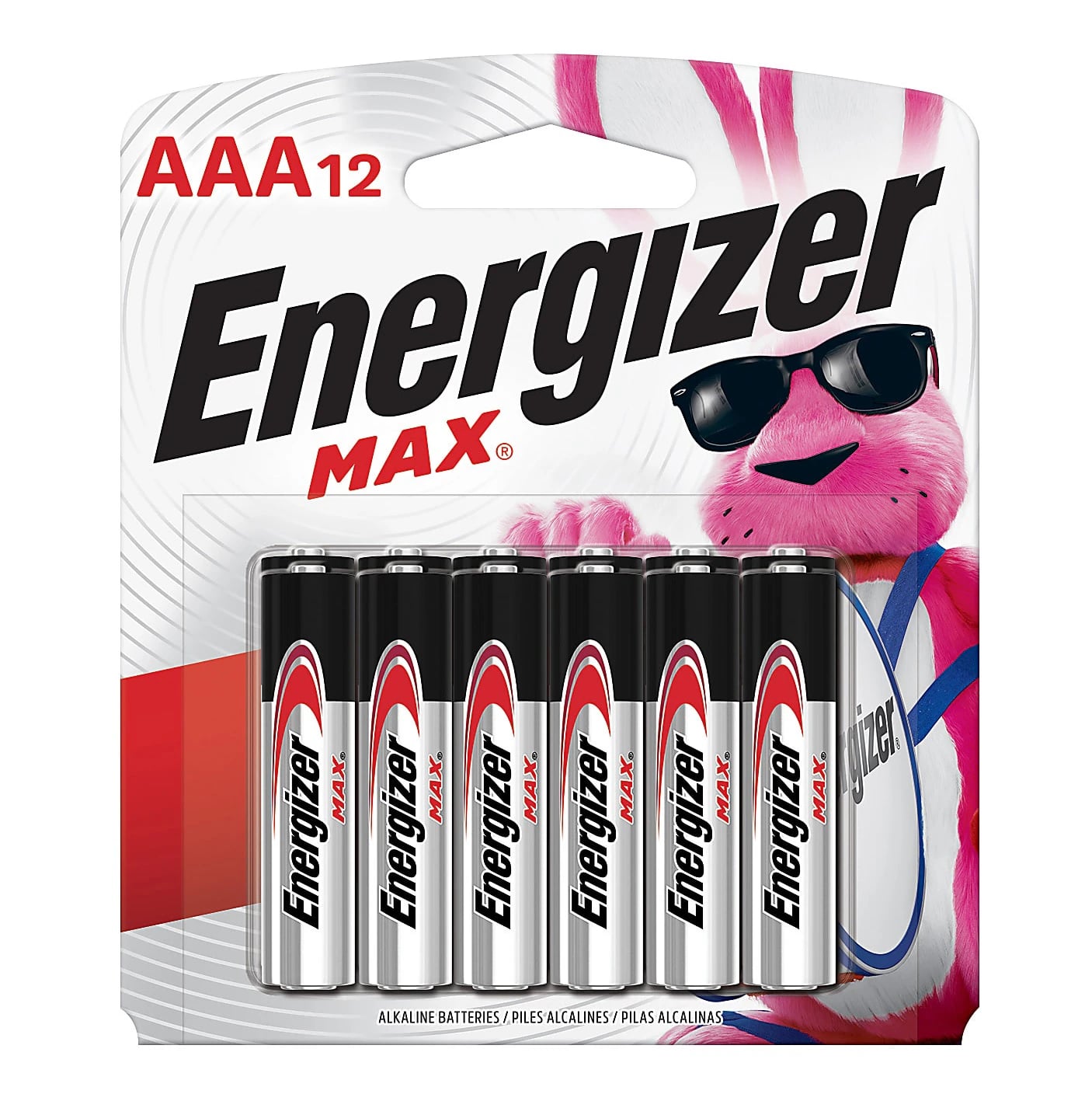 Energizer Max Alkaline AAA Batteries, 12/Pack