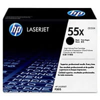 HP 55X High-Yield Black Original Toner Cartridge, CE255X