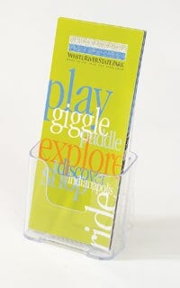 Deflect-O Literature Holder, Brochure/Leaflet Size, Clear