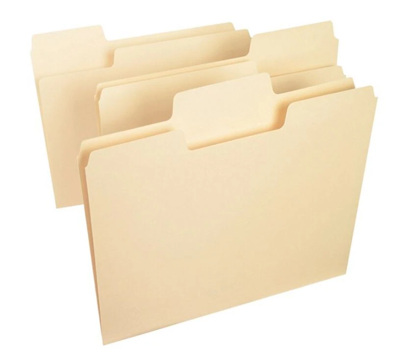 Smead SuperTab Heavyweight Letter Size File Folder, 1/3 Cut, Manila, 50 per Box