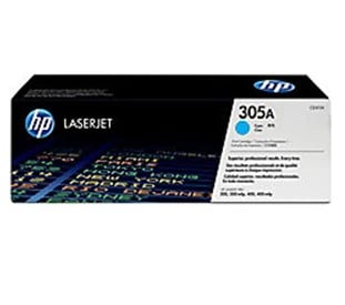 HP 305A Cyan Original Toner Cartridge, CE411A