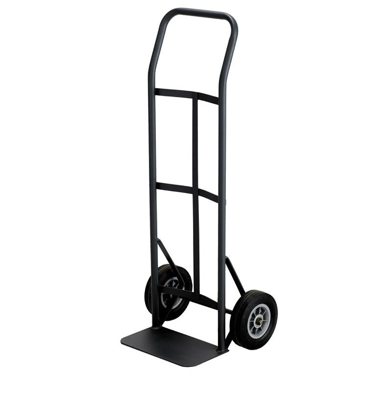 Hand Truck, 400 lb Capacity, Economy Continuous Handle, 8 in Wheels, Each