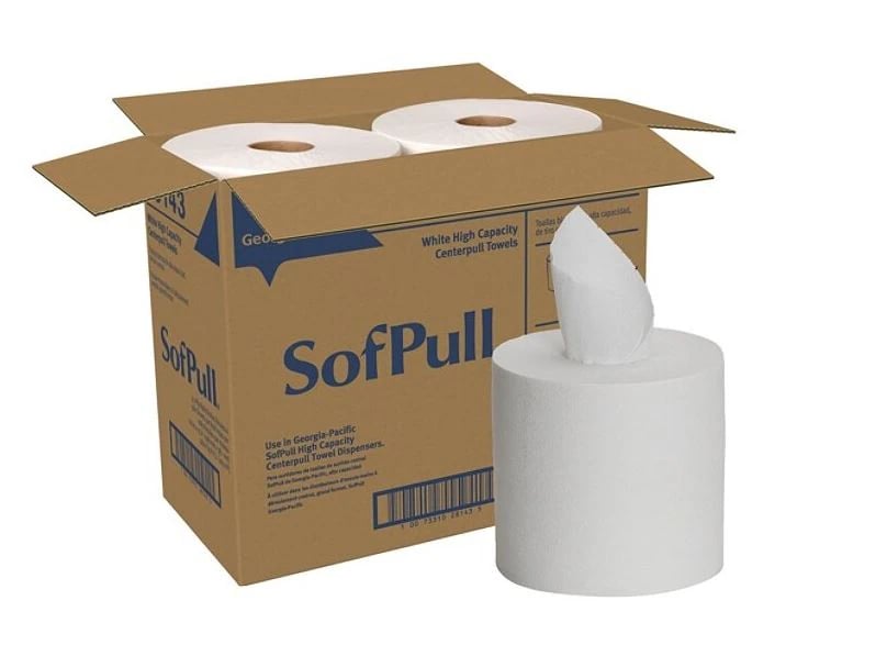 Georgia Pacific Center-Pull Towels, 1-Ply, 560 Sheets/Roll, 4/Case