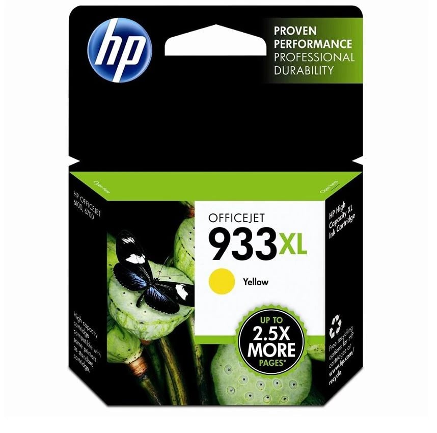 HP 933XL Yellow Original Ink Cartridge, CN056AN