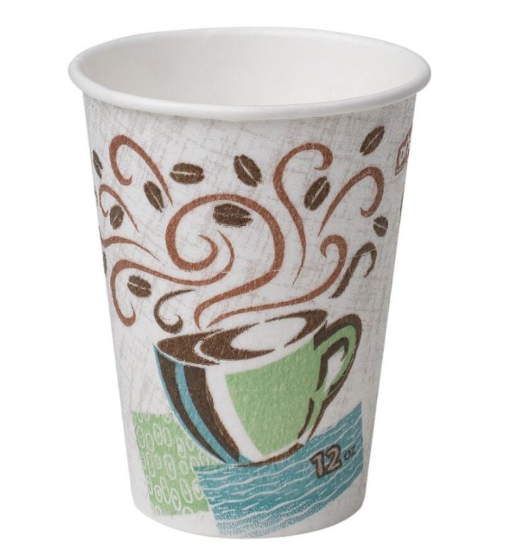 Dixie PerfectTouch Hot Cups, 12 oz, 1000/Case