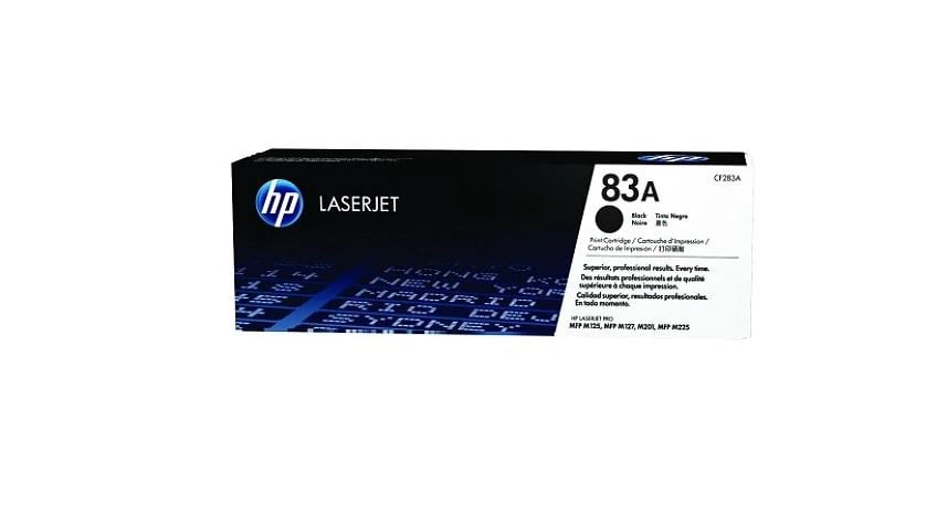 HP 83A Black Toner Cartridge, CF283A