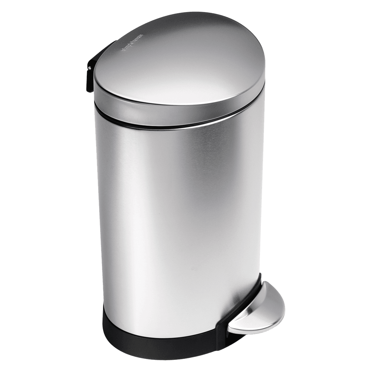Simplehuman Fingerprint-Proof Mini Semi-Round Step Trash Can