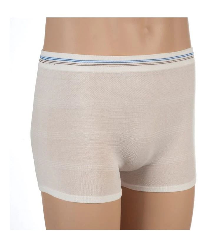 Cardinal Health Knit Incontinence Pants, Unisex Adult, Small/Medium, Brown/Blue/White, Nonabsorbent Pull-Up, 100/Case
