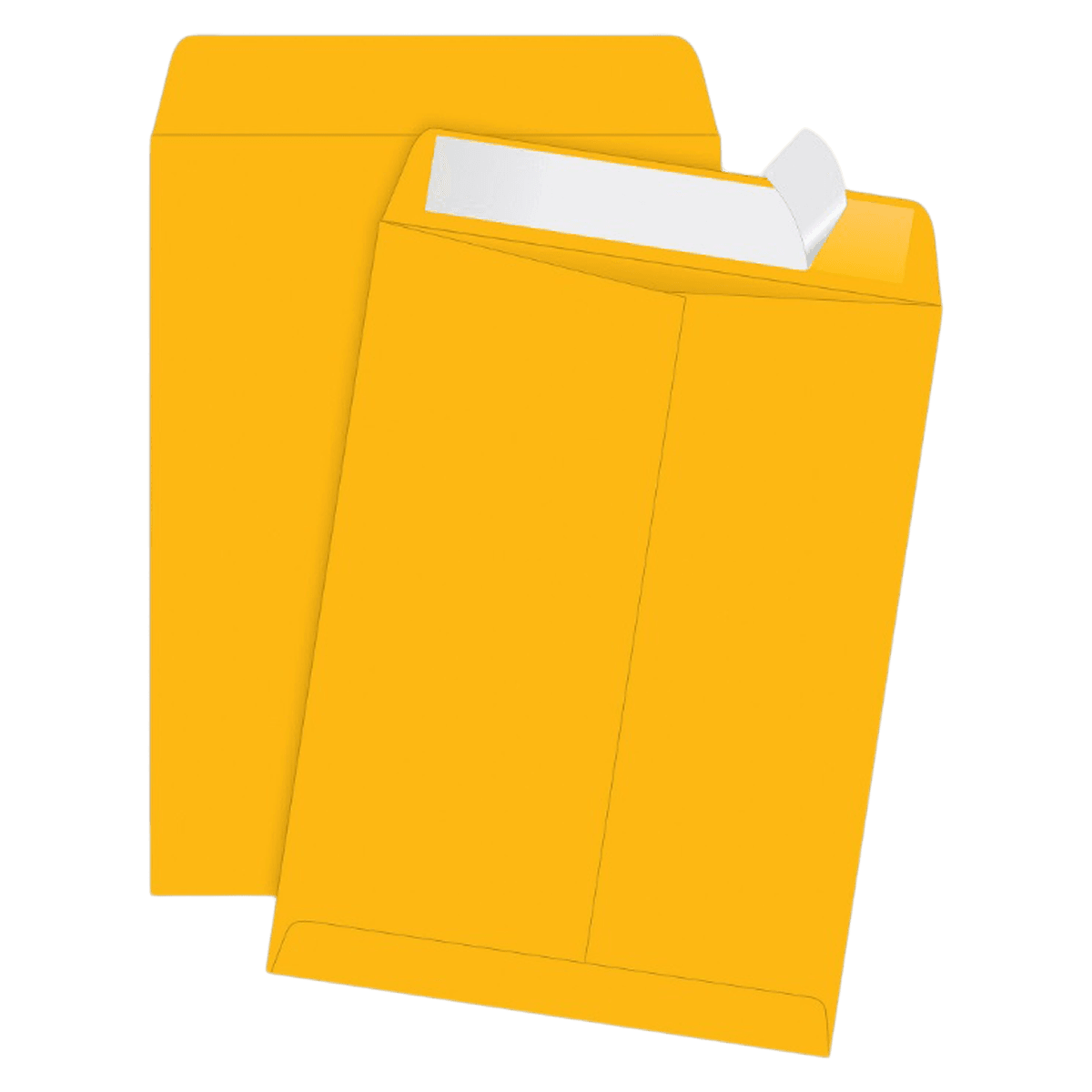 Redi-Strip Catalog Envelopes, 10" x 13", Brown, 250/Box