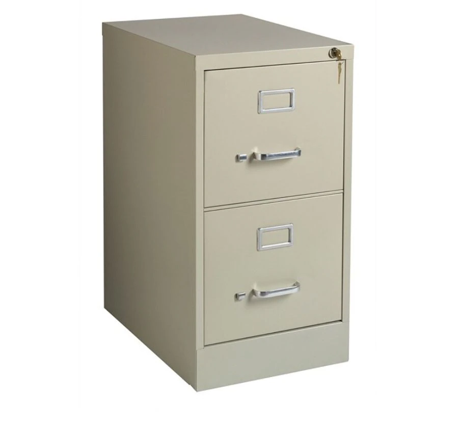 Vertical File 2-Drawer, Putty, 28"W x 15"D x 22"H