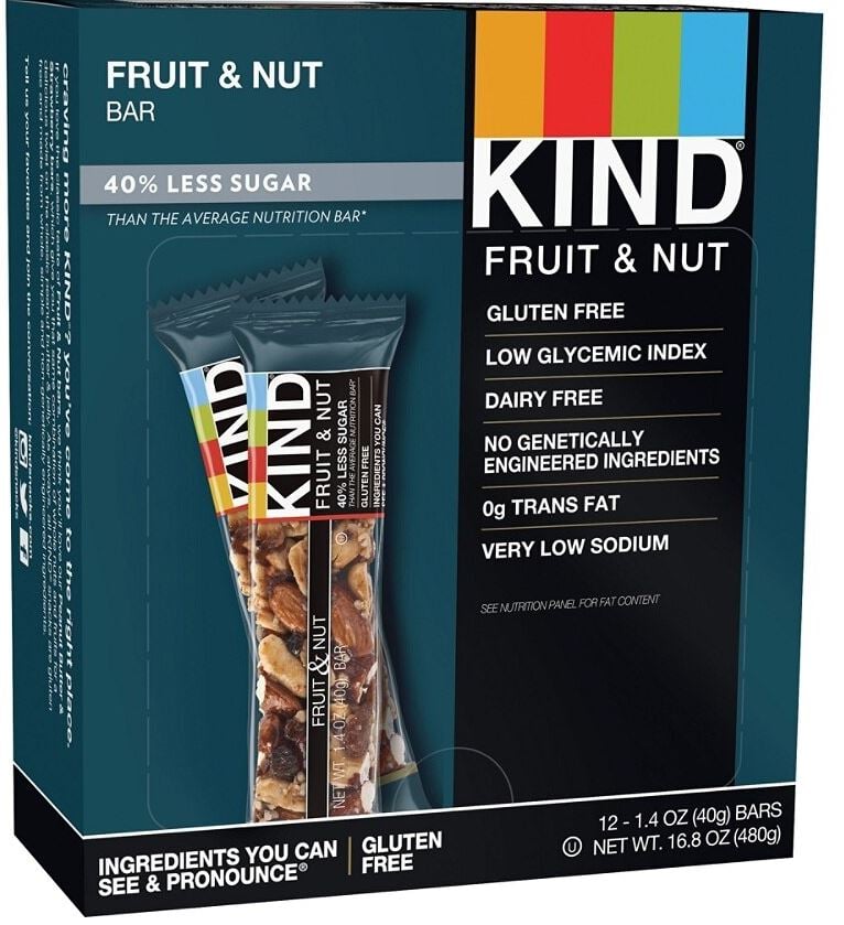 KIND Nutrition Bars, Fruit & Nut Delight, 1.4 Oz, 12/Box