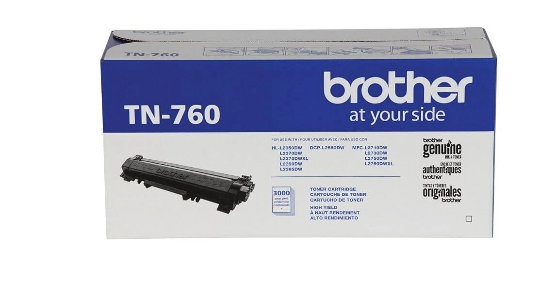 Brother Black Toner Cartridge, High Yield, TN760