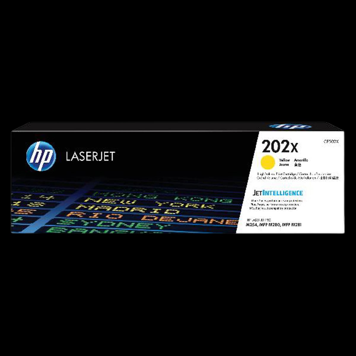 HP 202X (CF502X) Yellow High Yield LaserJet Toner Cartridge