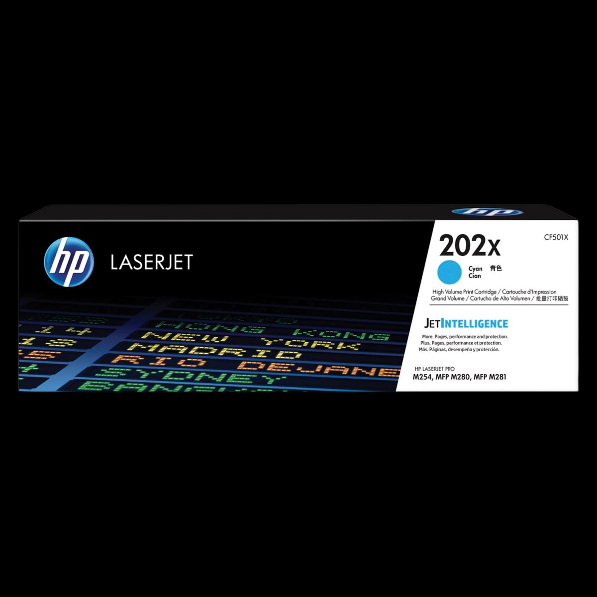 HP 202X (CF501X) Cyan High Yield LaserJet Toner Cartridge