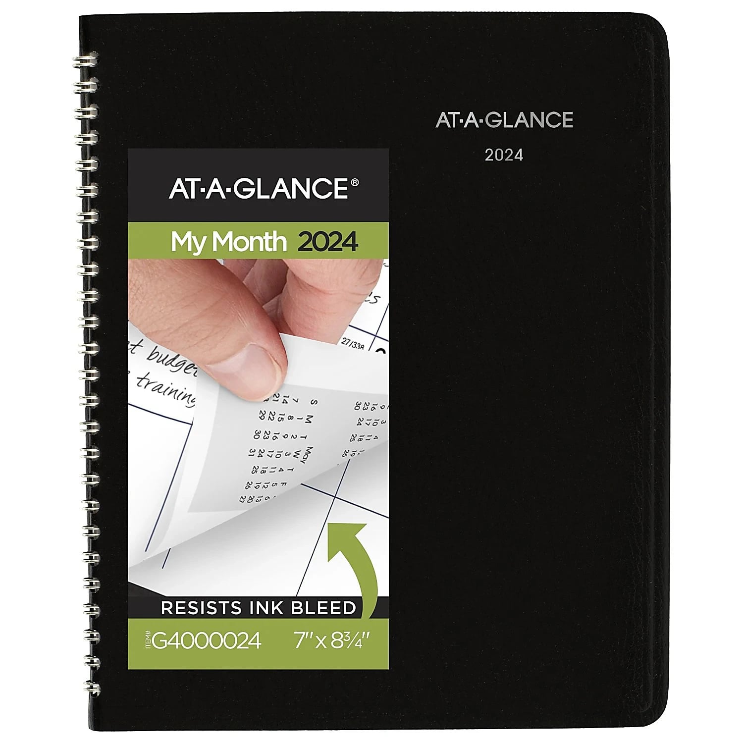 At-A-Glance DayMinder 2024 Monthly Planner, 7x8-3/4", Black, January-December