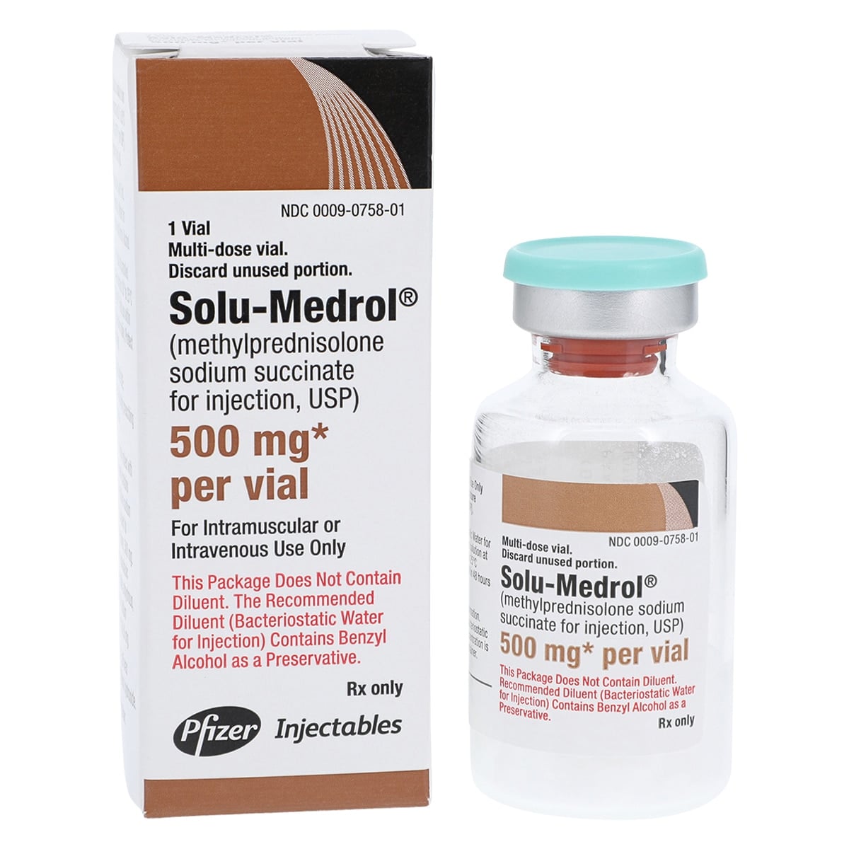 Solu-Medrol Injection 500mg, Multi-Dose Vial, 8mL