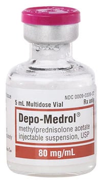 Depo-Medrol Injection 80mg/mL, MDV 5mL, 25/Package