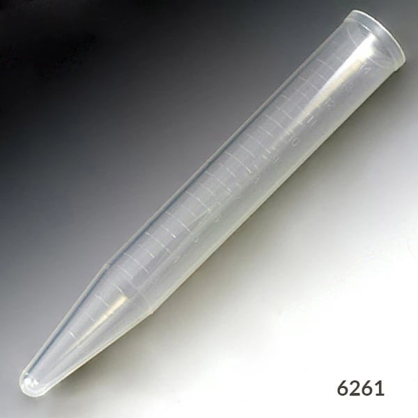 Globe Scientific Centrifuge Tube, Polypropylene, 15mL, 16x120mm, Clear, Conical Bottom, Non-Sterile, No Closure, 1000/Case (4x250)
