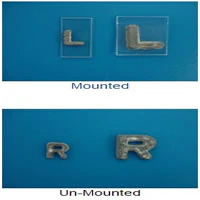 Wolf X-Ray Elite Letter "R" Mounted X-Ray Marker for Cassette, Each