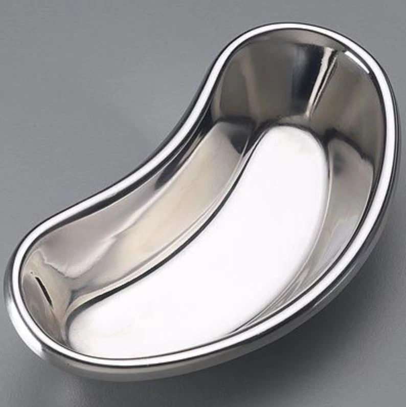 Sklar Instruments Emesis Basin, Kidney Shape, Stainless Steel, 12 oz, 8-1/8" x 3-5/8"