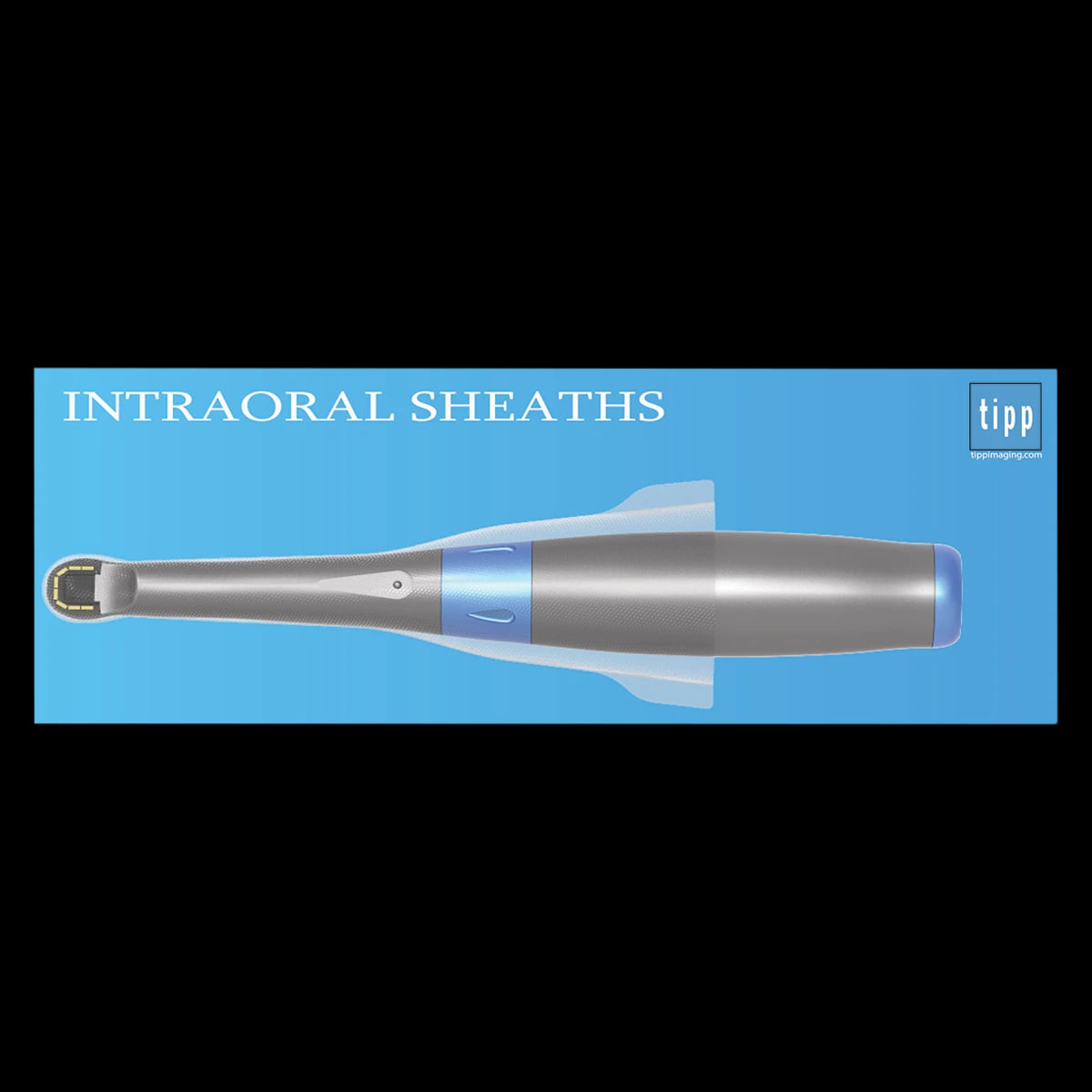 TIPP IOC200 Intraoral Camera Sheath, Size 2, Clear, Latex-Free, 4" Length, 100/Box
