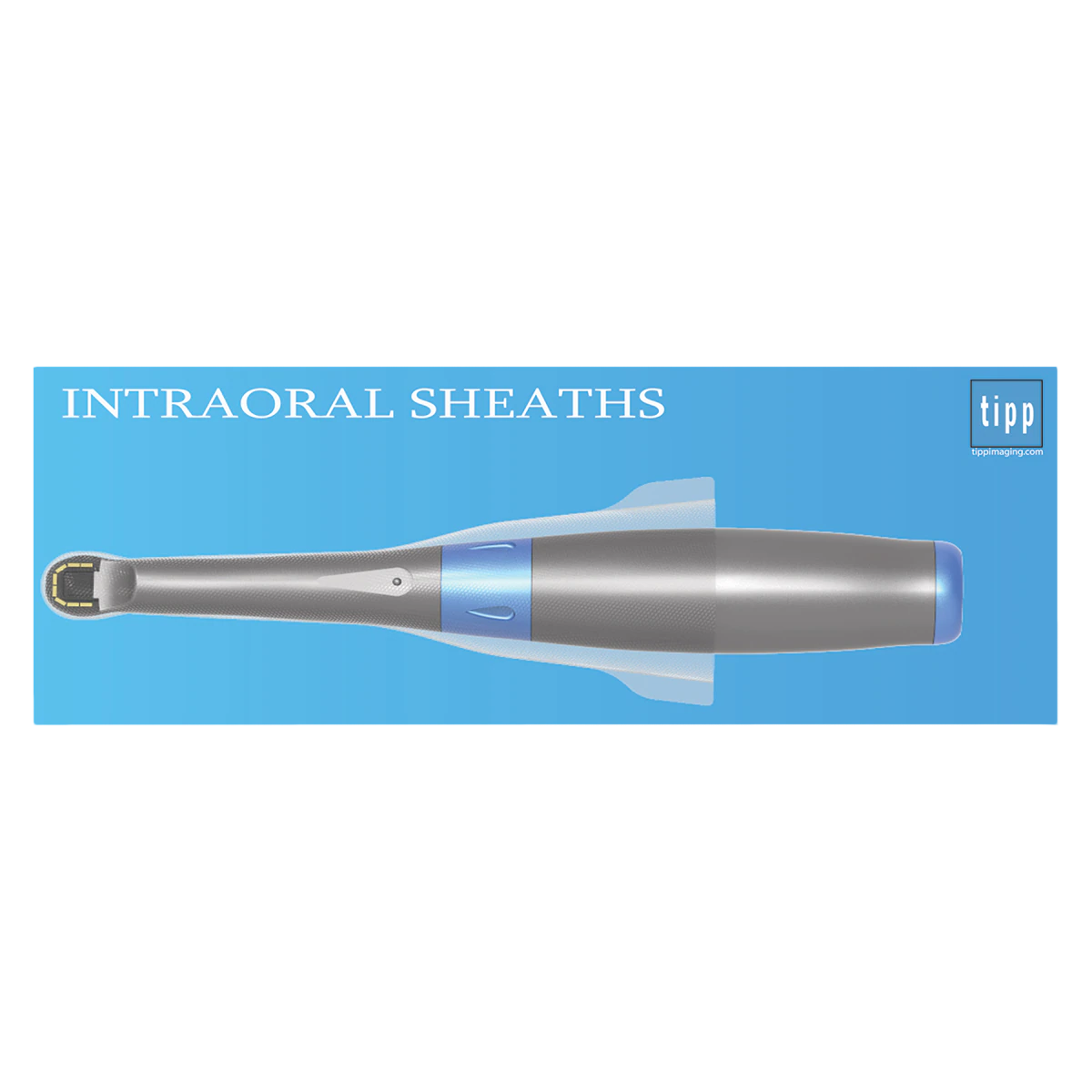 TIPP Intraoral Camera Barrier Sleeves, Size 4, Clear, Single Use, Latex Free, 100/Box