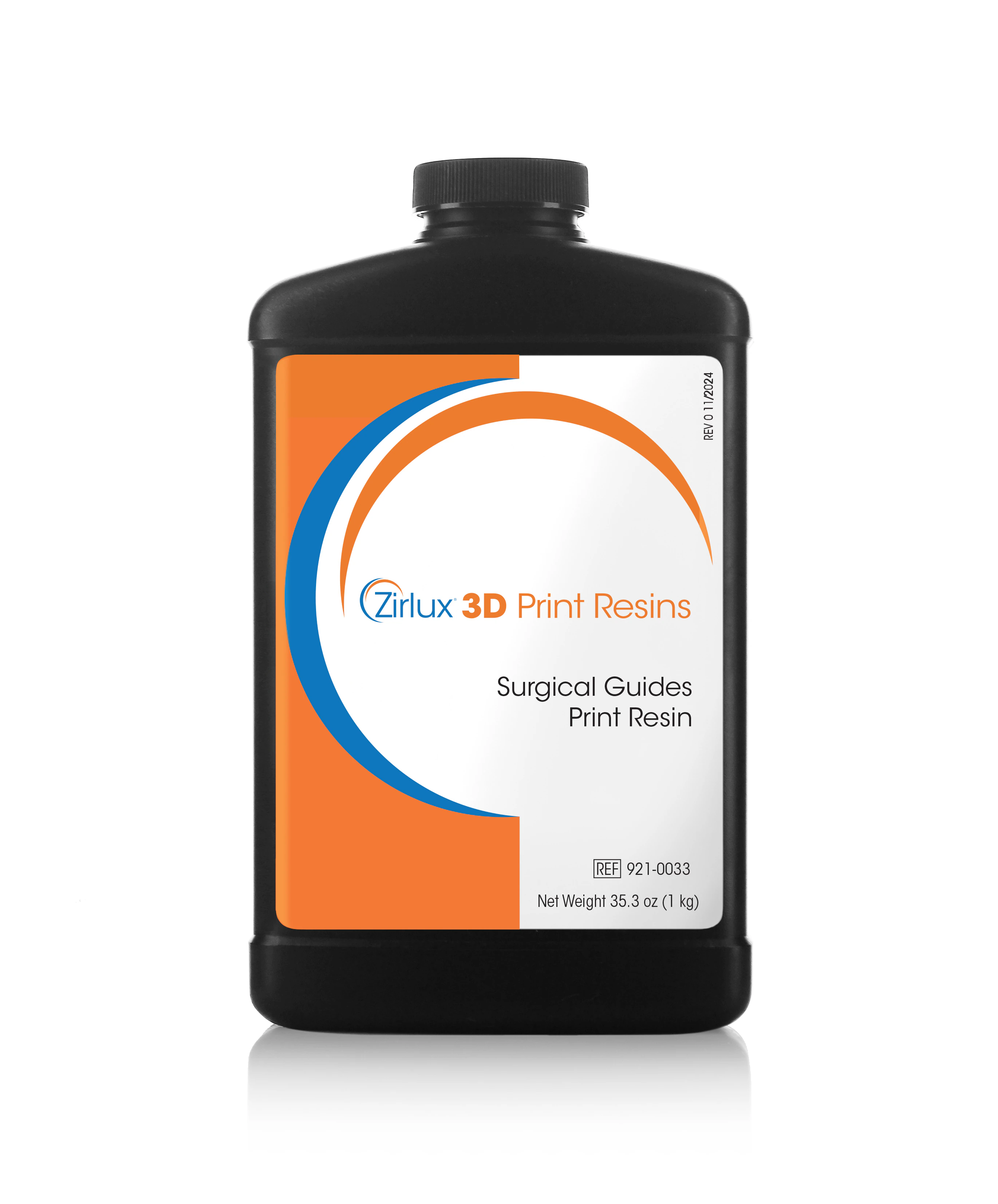 Zirlux Surgical Guide Print Resin, Transparent, 1 Kg Bottle