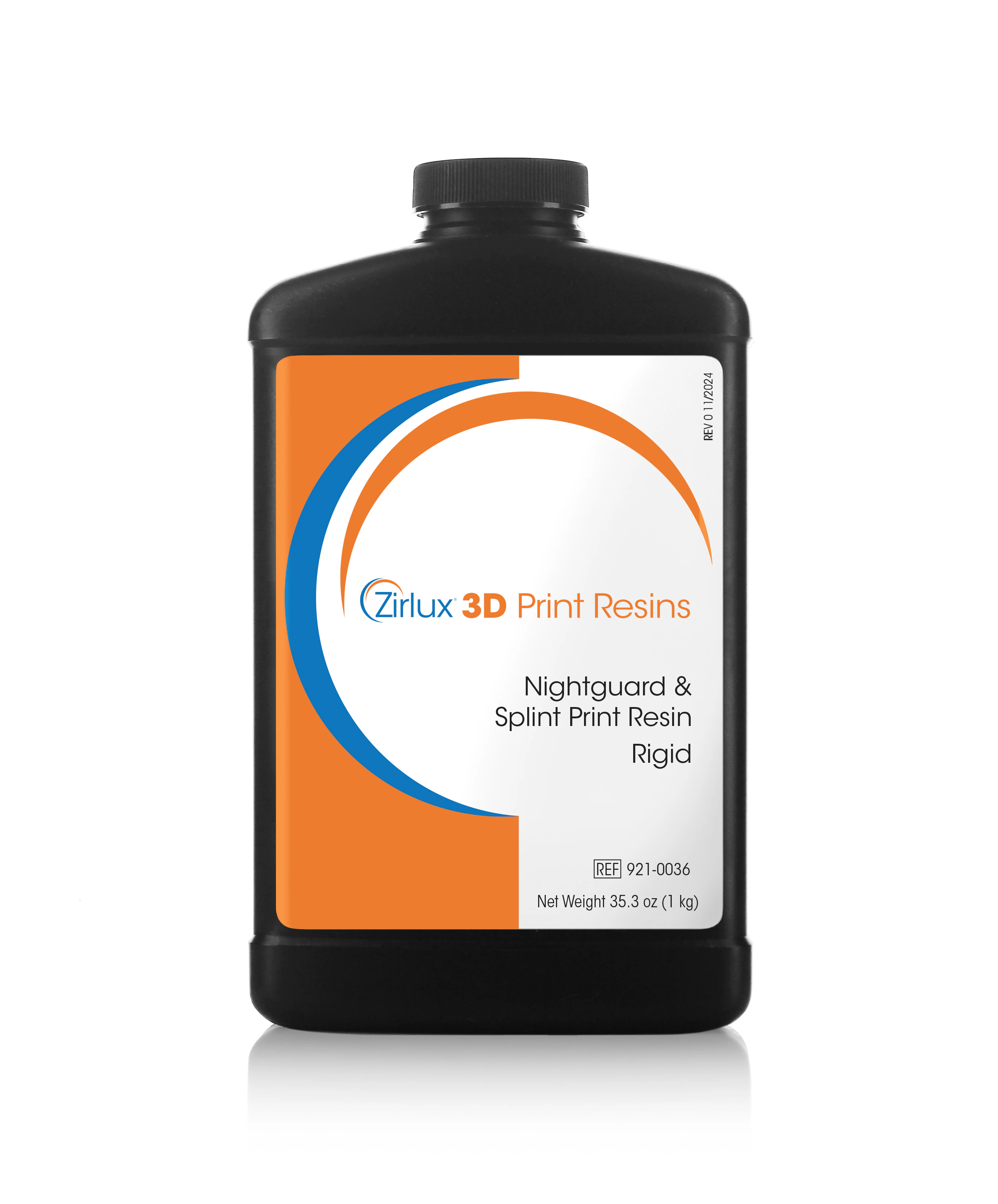 Zirlux Nightguard/Splint Resin, Hard 3D Print, Transparent, 1 Kg Bottle