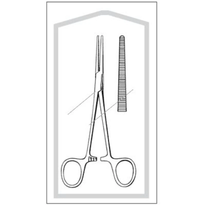 Sklar Econo Crile Hemostatic Forceps, Straight, 5-1/2", Stainless Steel, Sterile, 25/Case