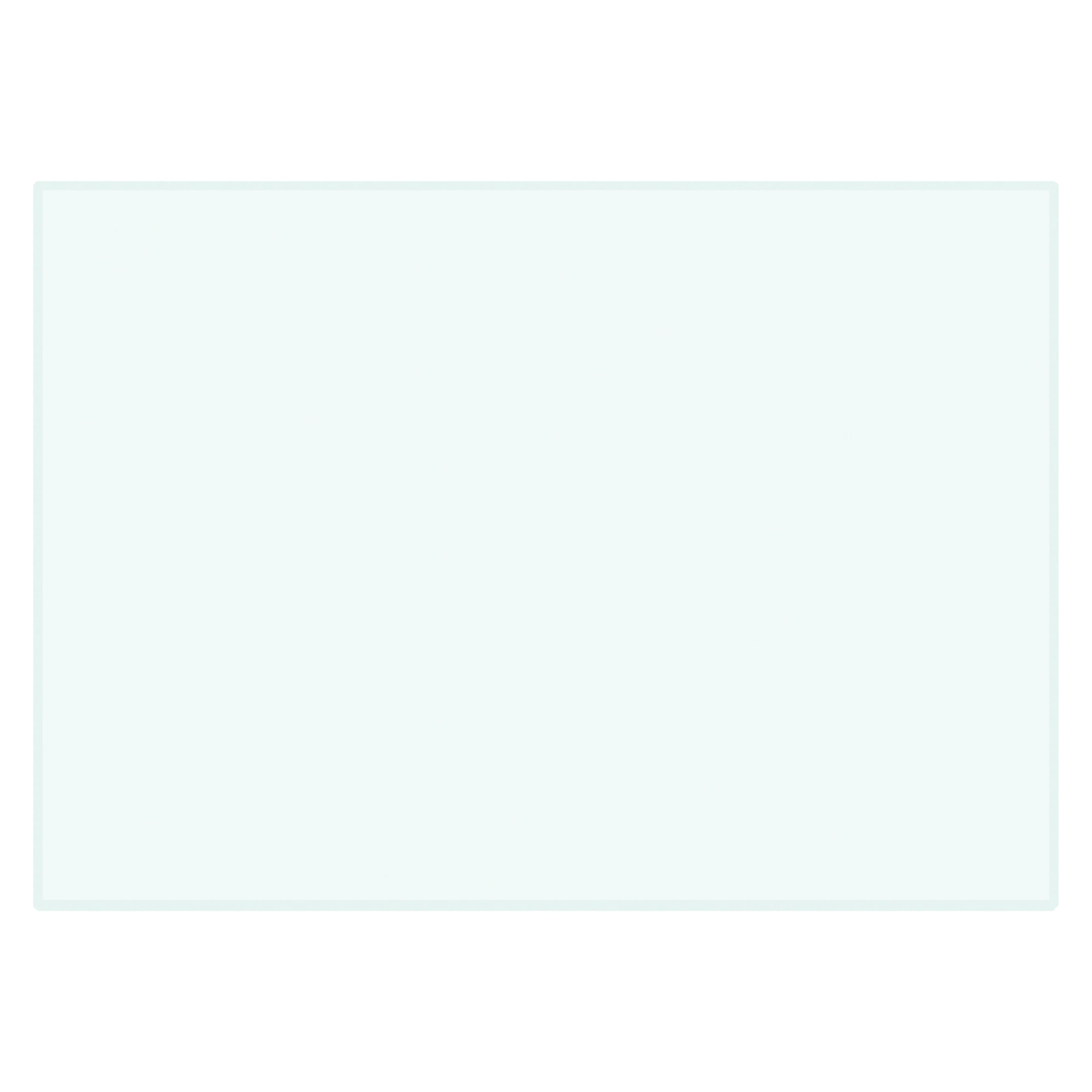 Miltex Clear Glass Mixing Slab, 4" x 2-1/2" x 1/4", Beveled Edges, 1/Ea