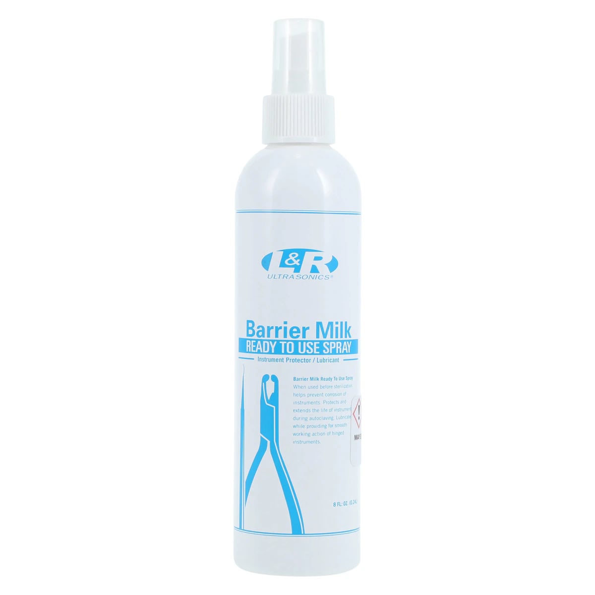 L&R Barrier Milk Ready-to-Use Instrument Spray, 8 oz, 00139