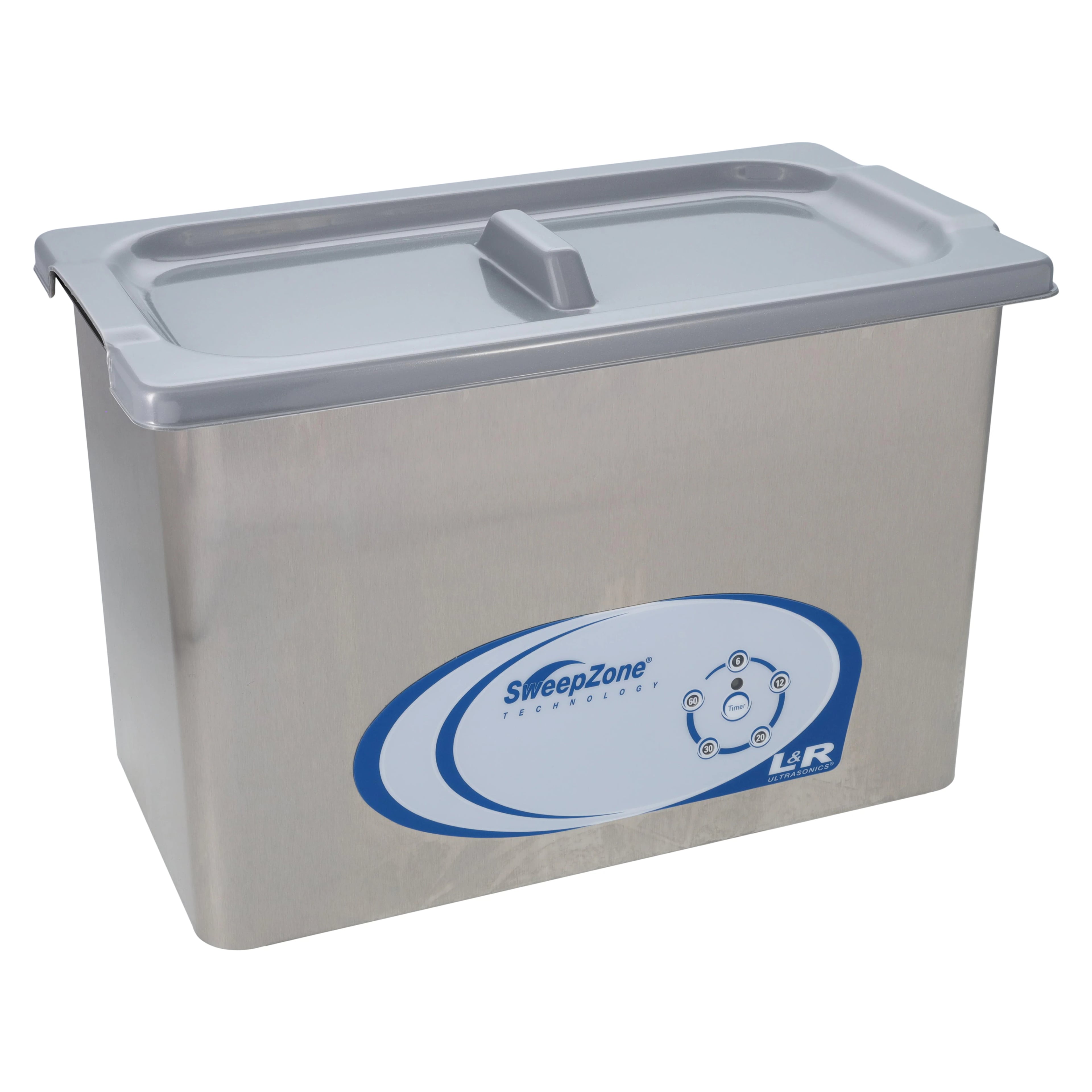 L&R SweepZone 200 Ultrasonic Cleaner with Digital Timer and Drain, 1.25 Gal, 117V, AG902