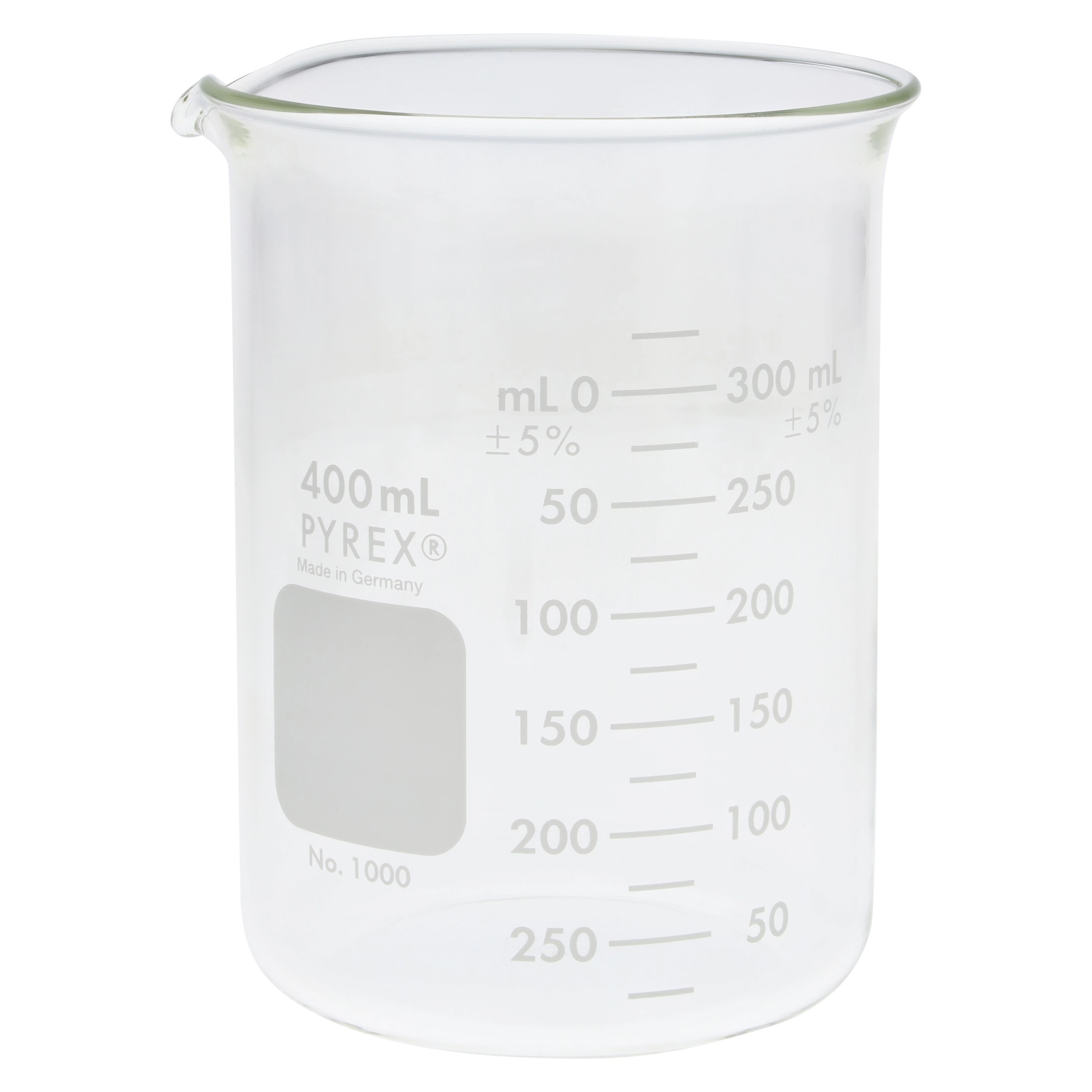 L&R Manufacturing Ultrasonic Cleaner Glass Beaker, 400 mL, 40005