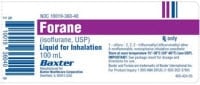 Forane Inhalation Solution 99.9%, 100mL Bottle, 6/Package, 01KEZKNQ3G1VZABSHMWRA123FV