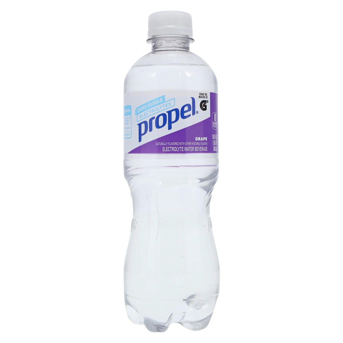 Propel Electrolyte Water, Grape, 500 mL Bottle, 24/Case