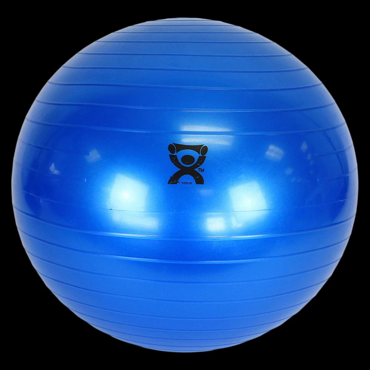 CanDo Inflatable Exercise Ball, 42" Diameter, Blue