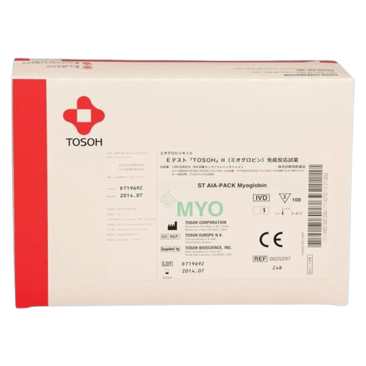 ST AIA Pack Myoglobin Reagent, 100 Tests (20x5 Tray)