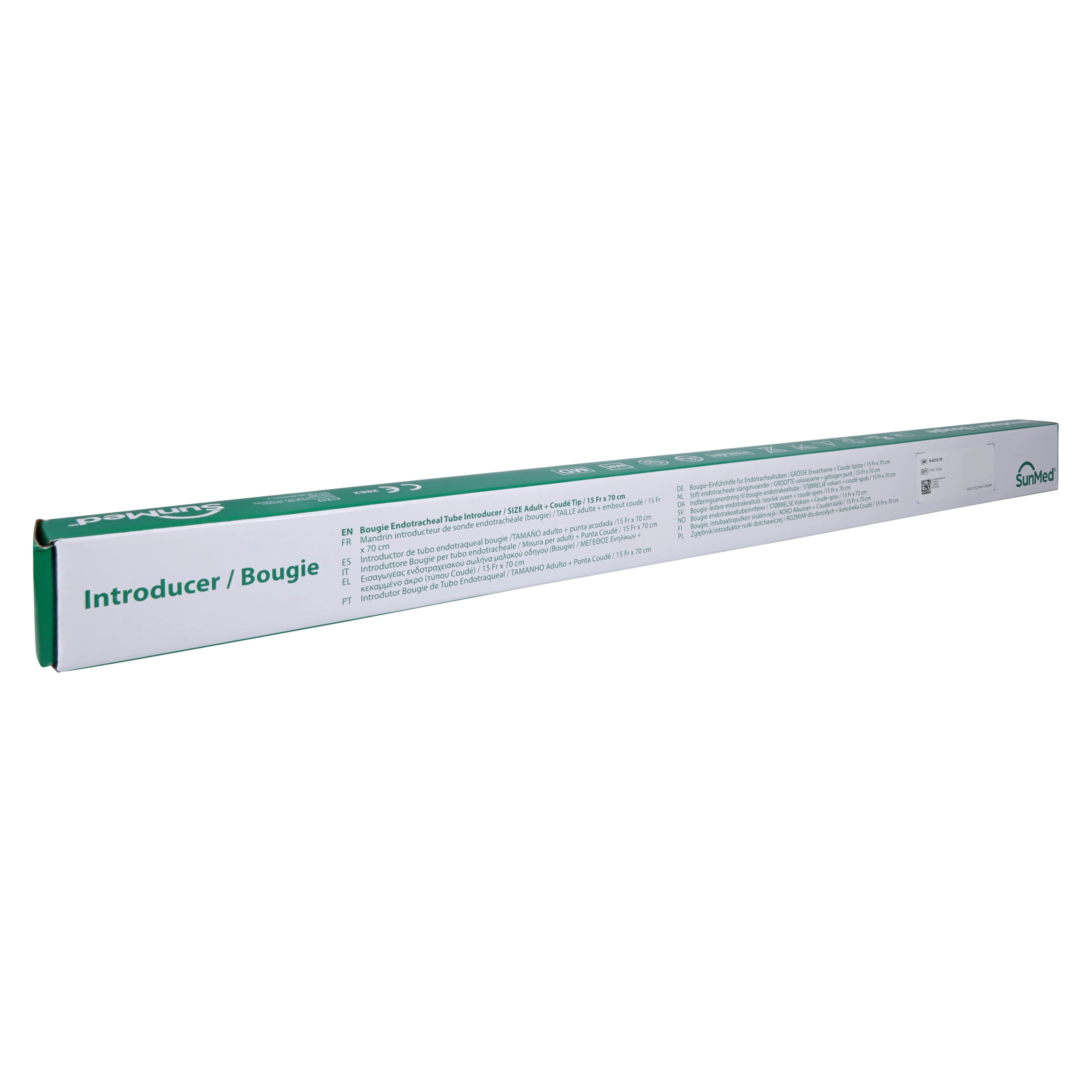 SunMed E-T Introducer with Coude Tip, 15Fr, 70cm