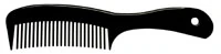 DawnMist Grooming Comb, Black, 432/Case