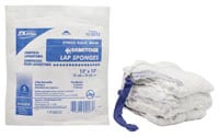 Dukal Pre-Washed Laparotomy Sponge, 12x12", Sterile, X-Ray Detectable, 100% Cotton